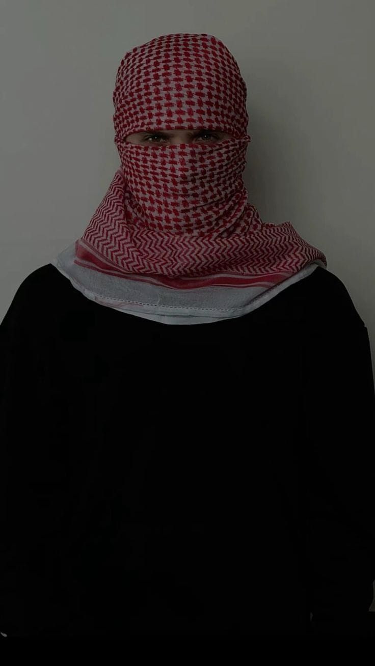 Arabi pink Shemagh of Resistance